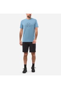 Koszulka męska z krótkim rękawem Millet Ubic Light Ts Ss M active fit. Kolor: niebieski. Materiał: tkanina, mesh. Długość rękawa: krótki rękaw. Długość: krótkie. Wzór: nadruk