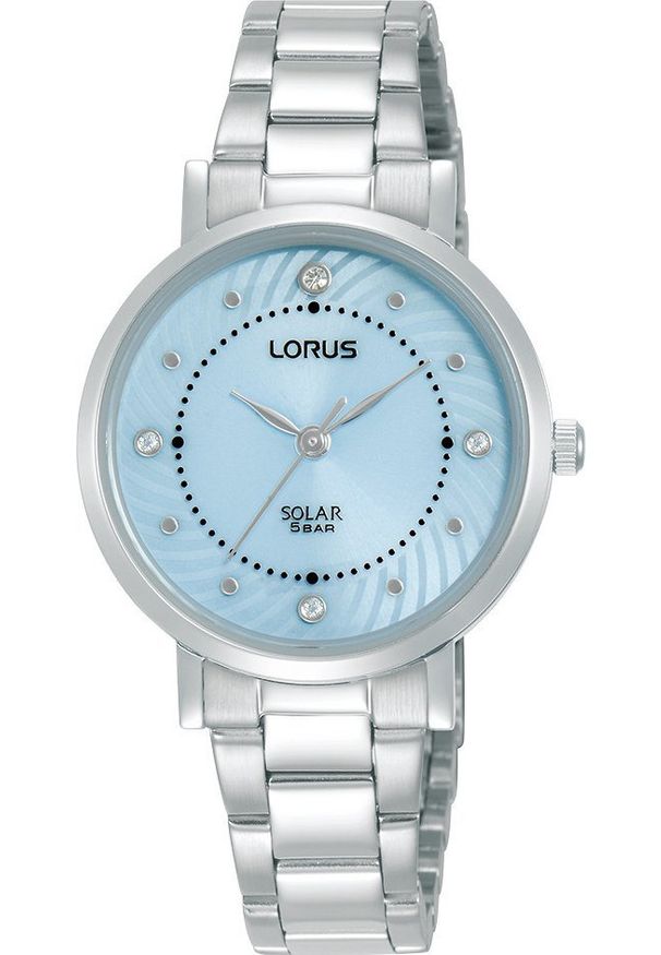 Zegarek damski Lorus RY519AX9 CYRKONIE srebrny. Kolor: srebrny