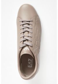 EA7 Emporio Armani - Sneakersy męskie skórzane EA7 EMPORIO ARMANI. Materiał: skóra