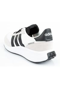 Adidas - Buty sportowe adidas Run 70s M GY3884 białe. Zapięcie: pasek. Kolor: biały. Materiał: materiał, zamsz, skóra, guma. Szerokość cholewki: normalna. Wzór: aplikacja. Sport: bieganie