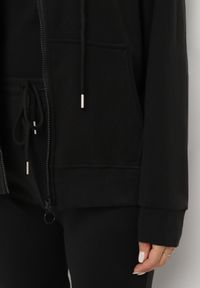 Born2be - Czarny 2-częściowy Komplet Dresowy z Bluzą i Spodniami Seraphelle. Kolor: czarny. Materiał: dresówka #3
