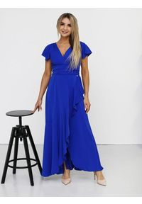 Sukienka Model Soe Chaber - Jersa. Typ kołnierza: dekolt w kształcie V. Materiał: tkanina, elastan. Styl: elegancki
