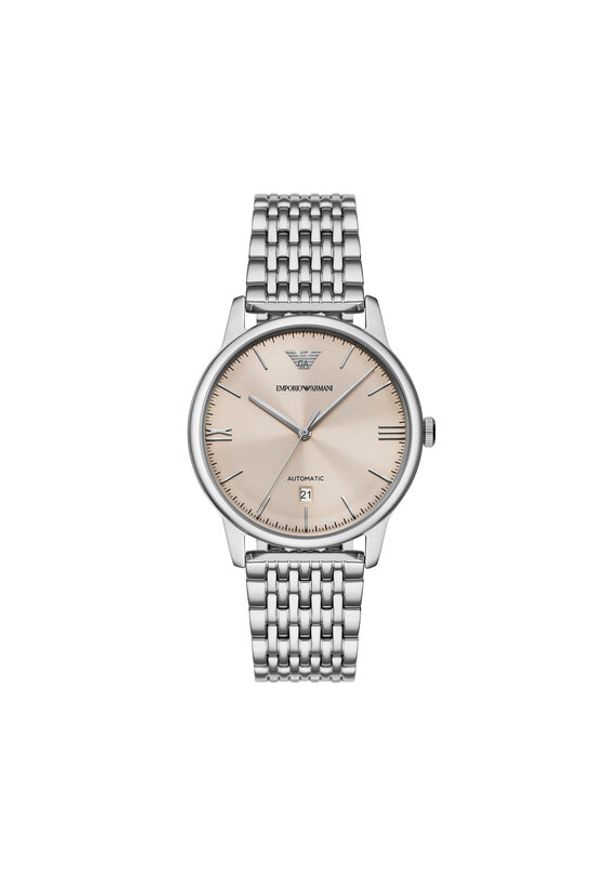 Emporio Armani Zegarek Mesh Automatic AR60082 Srebrny. Kolor: srebrny. Materiał: mesh