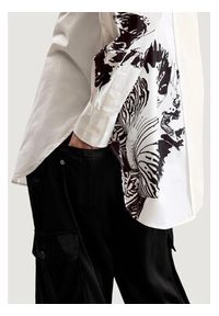 Desigual Koszula Orchid Lacroix 26SWCW29 Biały Oversize. Kolor: biały. Materiał: bawełna #4