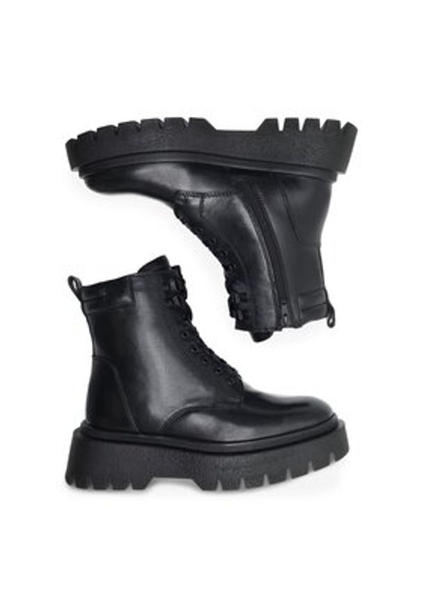 Lasocki Trapery WI16-GULIKA-02 Czarny. Kolor: czarny. Materiał: skóra