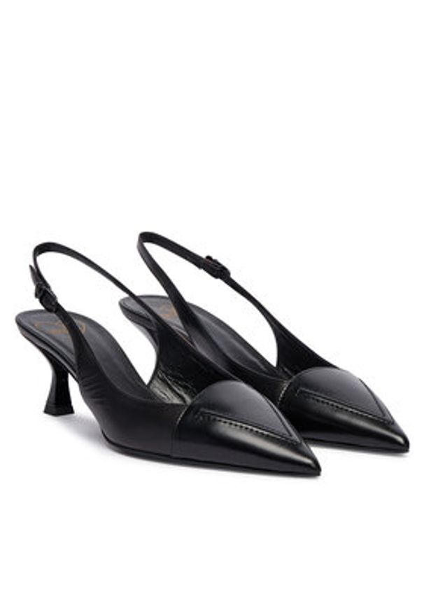 Love Moschino - LOVE MOSCHINO Czółenka JA10525G0NIA400A Czarny. Kolor: czarny. Materiał: skóra