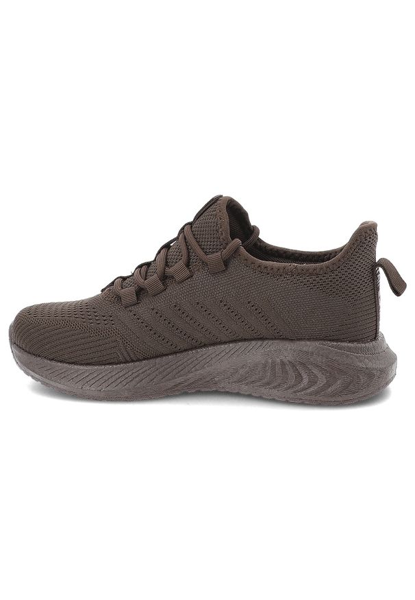 Big-Star - Sneakersy damskie Big Star, cholewka z materiału tekstylnego o oddychającej strukturze wsuwany fason, brązowe, UU274055. Okazja: na co dzień, na spacer. Zapięcie: sznurówki. Kolor: brązowy. Materiał: materiał. Szerokość cholewki: normalna. Sport: turystyka piesza
