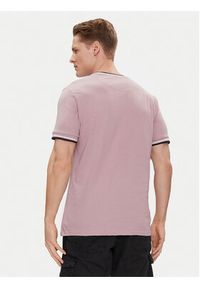 Brave Soul T-Shirt MTS-149FEDERERF Różowy Straight Fit. Kolor: różowy. Materiał: bawełna #5