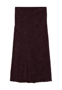 Vero Moda Spódnica midi Urshila 10336946 Bordowy Regular Fit. Kolor: czerwony. Materiał: bawełna #2