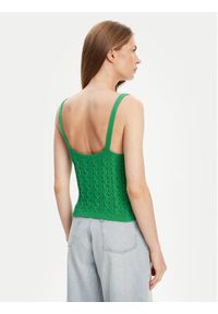United Colors of Benetton - United Colors Of Benetton Top 101TDH01B Zielony Slim Fit. Kolor: zielony. Materiał: bawełna #4