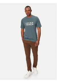 Jack & Jones T-Shirt Fusion 12289880 Zielony Regular Fit. Kolor: zielony. Materiał: bawełna #6