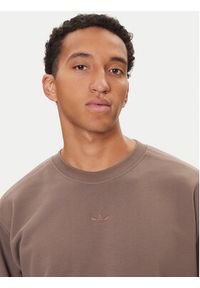 Adidas - adidas Bluza Premium Essentials JW1058 Brązowy Loose Fit. Kolor: brązowy. Materiał: bawełna #3