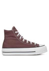 Converse Trampki Chuck Taylor All Star Lift Platform A10646C Bordowy. Kolor: czerwony. Materiał: materiał. Obcas: na platformie