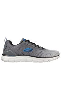 skechers - Buty męskie Skechers Track Ripkent 232399CCGY - szare. Zapięcie: sznurówki. Kolor: szary. Materiał: guma, jeans, dresówka, materiał, syntetyk. Szerokość cholewki: normalna. Model: Skechers Sport. Sport: turystyka piesza