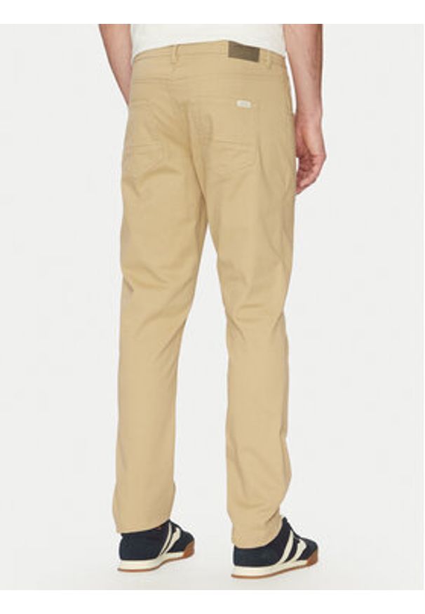 Blend Spodnie materiałowe 20717888 Beżowy Regular Fit. Kolor: beżowy. Materiał: bawełna