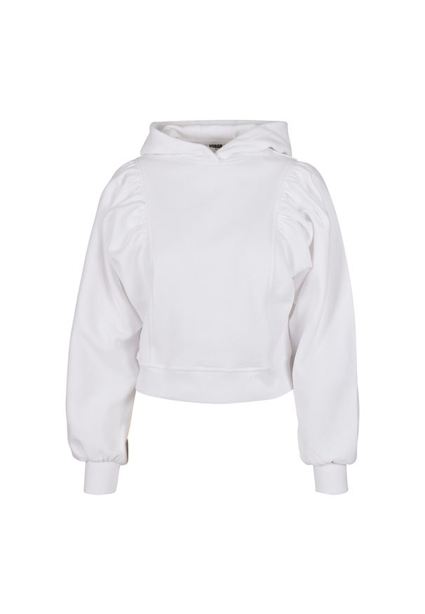 Bluza damska z kapturem Urban Classics Organic Gathering Batwing. Typ kołnierza: kaptur. Kolor: biały