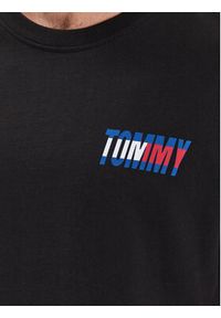 Tommy Jeans T-Shirt DM0DM16408 Czarny Regular Fit. Kolor: czarny. Materiał: bawełna
