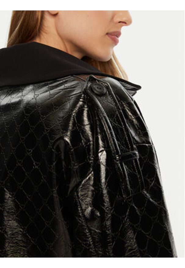 ACCESS FASHION Płaszcz przejściowy 44-9003-504 Czarny Regular Fit. Kolor: czarny. Materiał: syntetyk