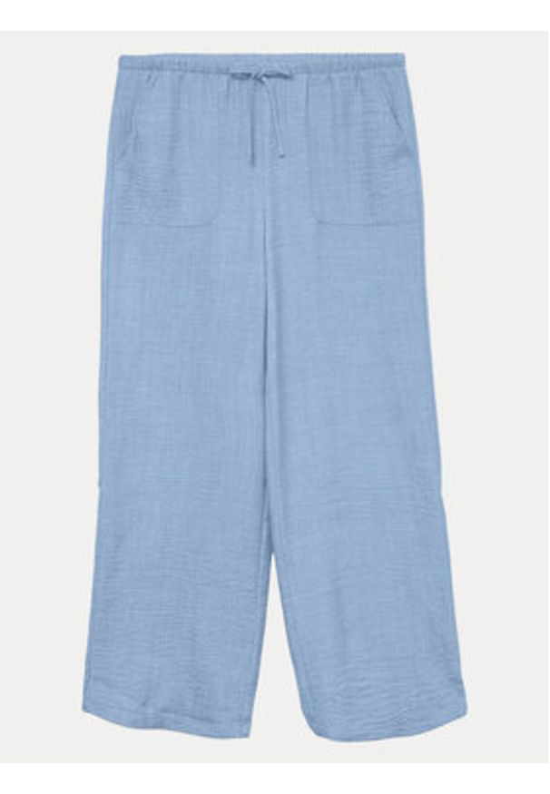 Vero Moda Spodnie materiałowe Melaney 10316385 Niebieski Loose Fit. Kolor: niebieski. Materiał: syntetyk