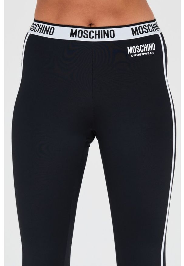 MOSCHINO Czarne damskie legginsy, Rozmiar S. Kolor: czarny