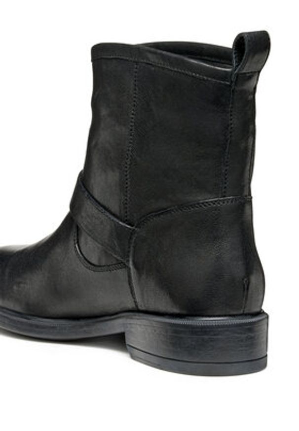 Geox Botki D Catria D56LQB 00081 C9999 Czarny. Kolor: czarny. Materiał: skóra