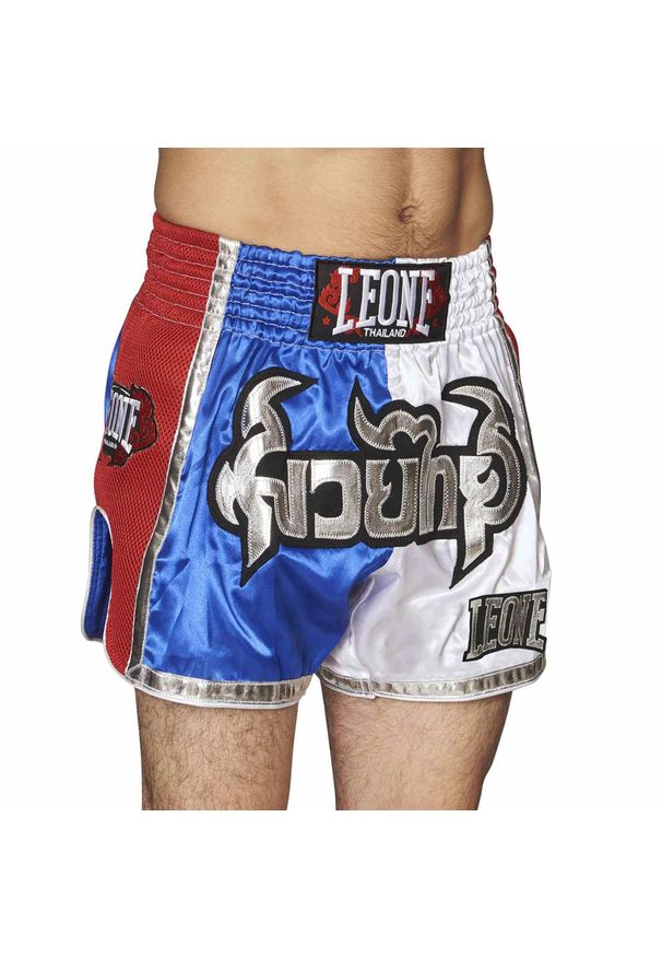 Spodenki treningowe męskie LEONE 1947 Siam Thai. Kolor: czerwony, niebieski, wielokolorowy