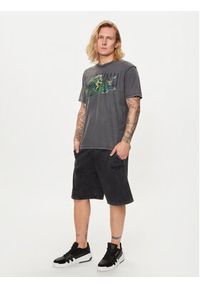 Just Cavalli T-Shirt 76OAHE03 Szary Regular Fit. Kolor: szary. Materiał: bawełna #3