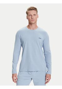 BOSS Longsleeve Mix&Match 50515389 Błękitny Regular Fit. Kolor: niebieski. Materiał: bawełna. Długość rękawa: długi rękaw #1