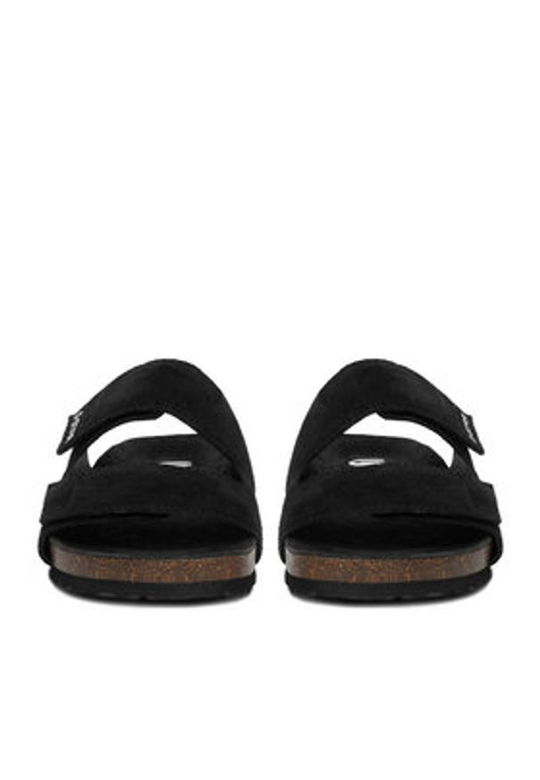 G-Star RAW - G-Star Raw Klapki EO-MILO-01 MI34 Czarny. Kolor: czarny. Materiał: zamsz, skóra