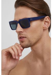 Ray-Ban Okulary przeciwsłoneczne 0RB2191. Kształt: prostokątne. Kolor: niebieski #4