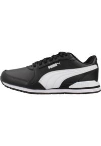 Puma - Buty na co dzień młodzieżowe PUMA ST RUNNER V3 L JR skóra. Okazja: na co dzień. Kolor: czarny. Materiał: guma, skóra, tkanina, materiał, syntetyk