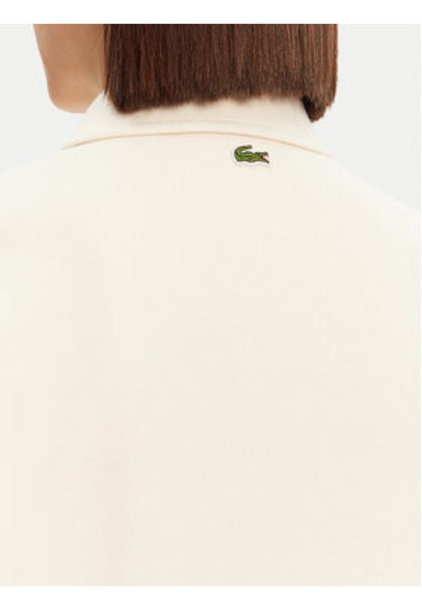 Lacoste Bluza SF0351 Beżowy Relaxed Fit. Kolor: beżowy. Materiał: bawełna