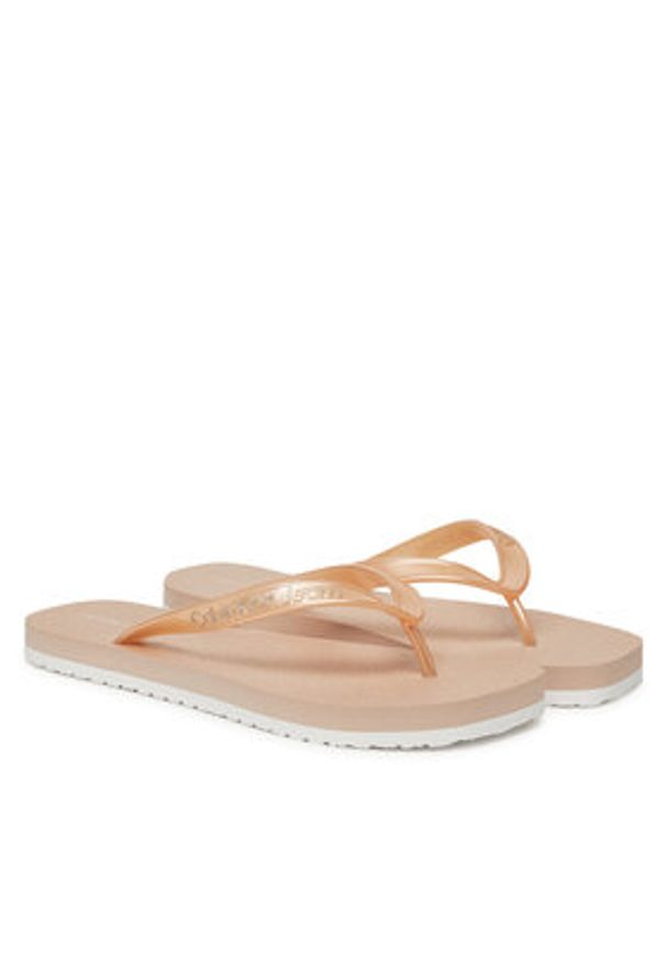 Calvin Klein Jeans Japonki Thong+ Tpu Metallic YW0YW01720 Różowy. Kolor: różowy. Materiał: syntetyk