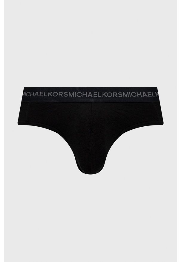 MICHAEL Michael Kors slipy (3-pack) męskie kolor czarny. Kolor: czarny. Materiał: włókno, bawełna. Długość: długie