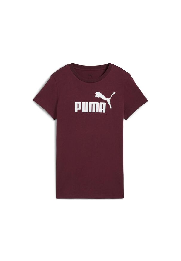 Puma - Damska koszulka z logo ESS No. 1 PUMA. Kolor: wielokolorowy, biały, czerwony. Sport: fitness