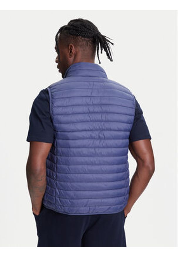 United Colors of Benetton - United Colors Of Benetton Kamizelka 2TWDUJ00P Niebieski Regular Fit. Kolor: niebieski. Materiał: syntetyk