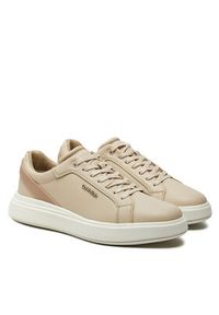 Calvin Klein Sneakersy Low Top Lace Up W/ Stripe HM0HM01494 Beżowy. Kolor: beżowy. Materiał: skóra #3