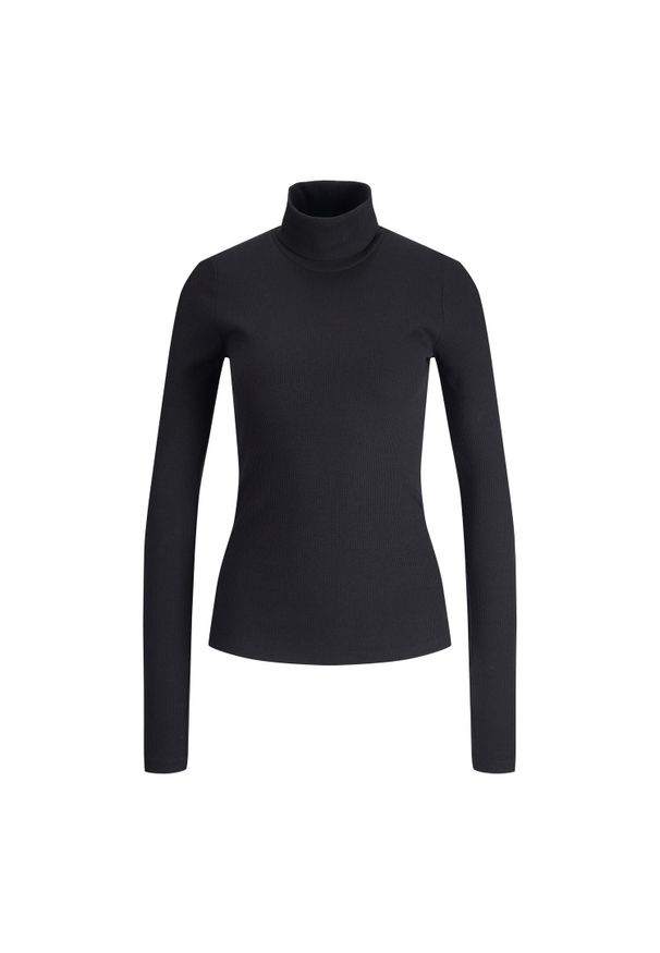 Koszulka damska JJXX Fan Rib Noos. Kolor: czarny. Sport: joga i pilates