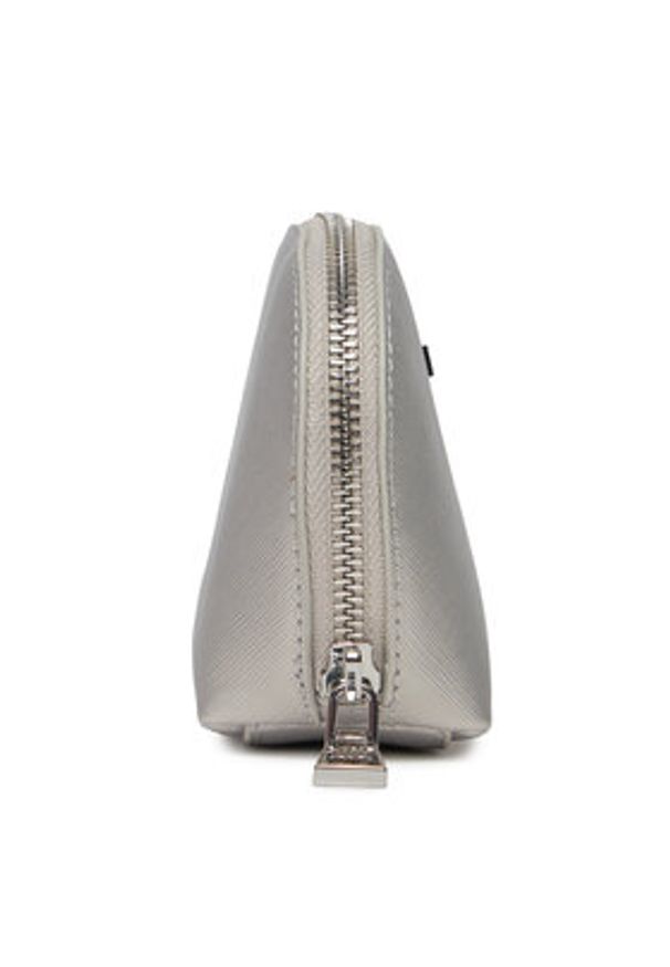 Love Moschino - LOVE MOSCHINO Kosmetyczka JC5352PP4IK2390B Srebrny. Kolor: srebrny. Materiał: skóra