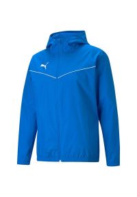 Puma - Męska Kurtka TeamRISE Na Każdą Pogodę. Kolor: niebieski