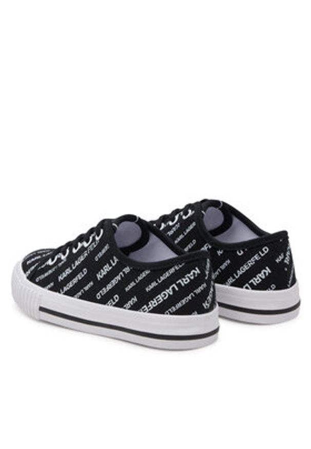 Karl Lagerfeld Kids Tenisówki Z30562 M Czarny. Kolor: czarny. Materiał: materiał