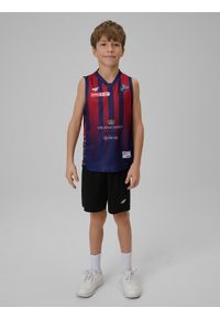 4f - 4F Koszulka meczowa replika wyjazdowa z sezonu 2025/26 dziecięca 4F x King Szczecin - granatowa 110/116. Kolor: niebieski. Materiał: materiał. Wzór: nadruk. Sezon: lato. Sport: fitness #2