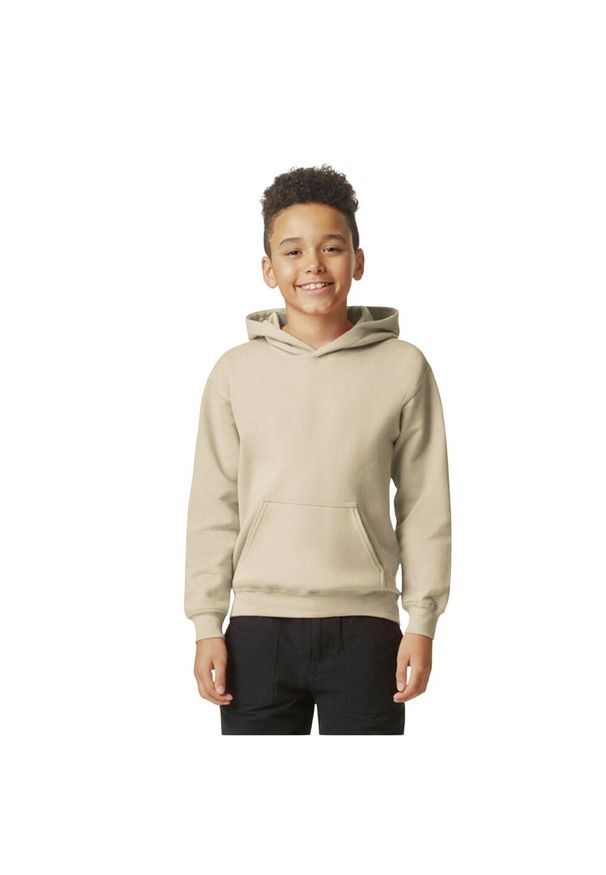 GILDAN - Bluza Dziecięca Softstyle Plain Fleece Midweight Hoodie. Kolor: beżowy