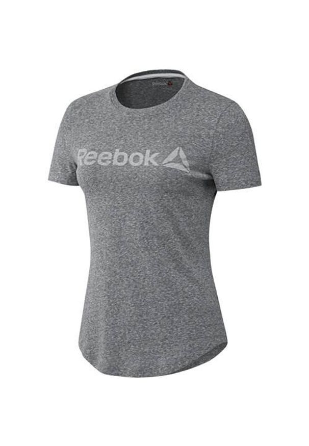 Koszulka sportowa damska Reebok EL Prime Group Tee. Kolor: szary. Długość rękawa: krótki rękaw. Długość: krótkie