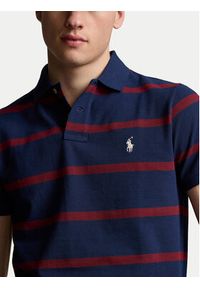 Polo Ralph Lauren Polo 710941433001 Granatowy Custom Slim Fit. Typ kołnierza: polo. Kolor: niebieski. Materiał: bawełna