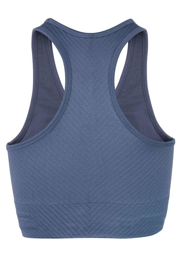 BESHAPED - Stanik Sportowy BeShaped Femme Force Bezszwowy. Kolor: niebieski. Materiał: nylon