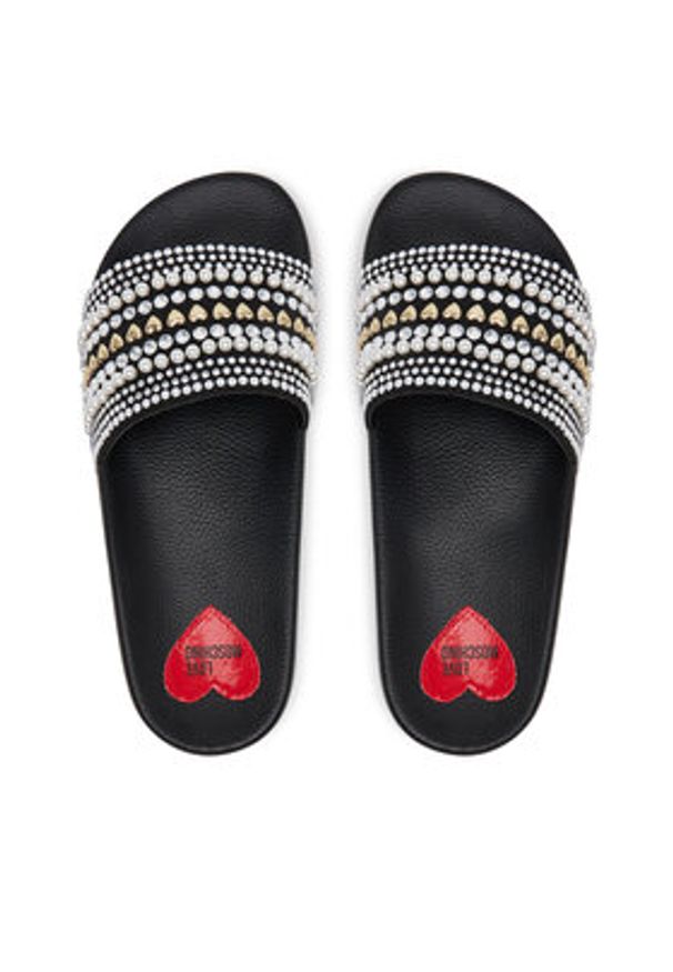 Love Moschino - LOVE MOSCHINO Klapki JA28352G0MJAA000 Czarny. Kolor: czarny