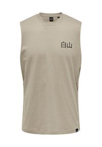 Only & Sons Tank top 22026088 Beżowy Relaxed Fit. Kolor: beżowy. Materiał: bawełna #4