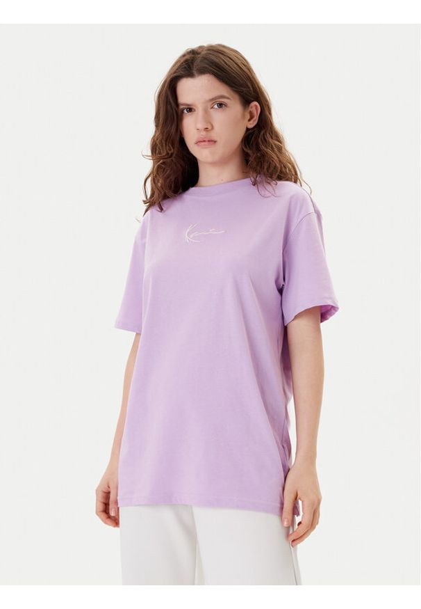 Karl Kani T-Shirt Cherry Print PD00005461 Fioletowy Oversize. Kolor: fioletowy. Materiał: bawełna. Wzór: nadruk