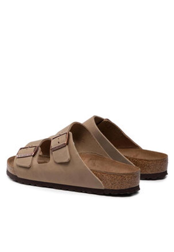 Birkenstock Klapki Arizona 0352201 Brązowy. Kolor: brązowy. Materiał: skóra, nubuk